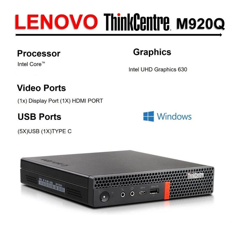 mini pc computador Lenovo Think M920q Core I5 8500T 8th 16Gb DDR4